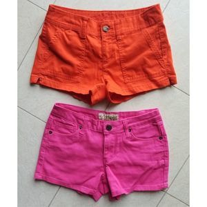 Arizona Orange and Hybrid & Co Pink Shorts